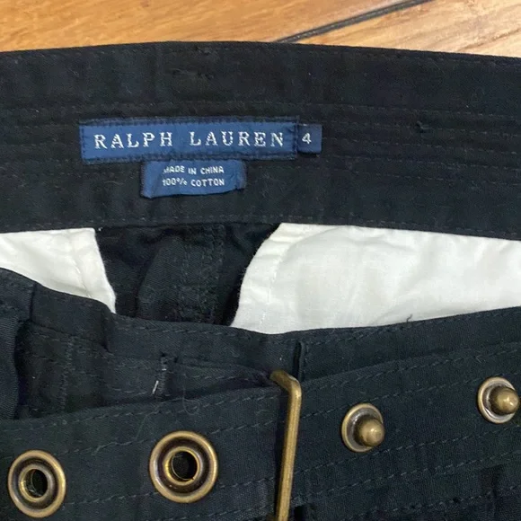 Ralph Lauren Black Cargo Pants Jeans size 4 - Picture 8 of 8